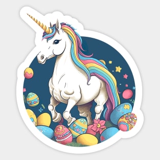 Easter Unicorn Sticker